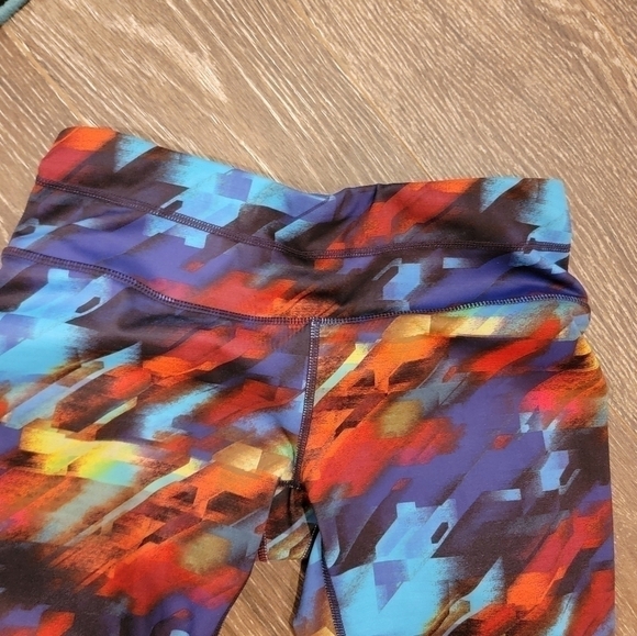 Athleta Sonar Color Burst Multi color yoga fitness leggings Size XS - Picture 6 of 10